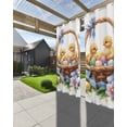 thumbnail image 3 of nqOlkjepod Outdoor Curtains for Patio Waterproof, Spring Easter Outdoor Privacy Panels Grommet, Colorful Floral Botanical Eggs Chicken Blackout Outside Curtains for Porch/Cabana 54"x95", 1 Panel, 3 of 8