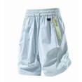 thumbnail image 6 of Aimik Athletic Shorts for Men Drawstring Waist Solid Color Mens Shorts with Zip Pockets Summer Quick Dry Fitness Shorts for Gym, 6 of 6