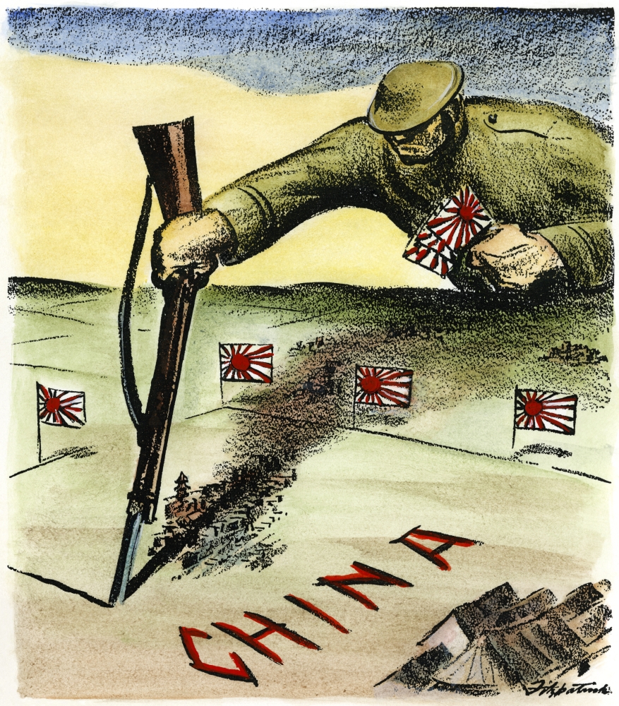 Japan Imperialism 1937 NPiece By Piece American Cartoon On JapanS