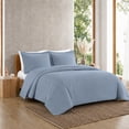 thumbnail image 2 of Swift Home Ultra Soft Solid Duvet Cover Set, Queen, Blue, 2 of 6