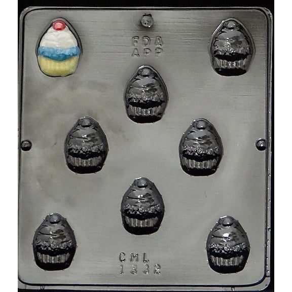 1332 Cupcake Bite Size Chocolate Candy Mold