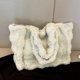 thumbnail image 5 of Bolso de viaje informal para mujer, bolso de compras suave y esponjoso, bolso de invierno para niñas de gran capacidad, 5 of 9