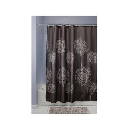 Interdesign 37020 Dandelion Fabric Shower Curtain Cocoa Polyester Interdesign 37020 Dandelion Fabric Shower Curtain Cocoa Polyester 72 X In Com
