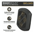 thumbnail image 2 of Soporte Magnético Ajustable Para Teléfono De Coche 360 Belug, Negro, 2 of 5