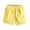 Yellow, variant on Mlzmgr Plus Size Cotton Shorts for Men M-5XL Drawstring Elastic Waist Shorts Summer Outdoor Lounge Beach Shorts
