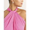 thumbnail image 3 of Scoop Women’s and Women's Plus Satin Halter Maxi Dress, Sizes XS-4X, 3 of 4