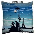 thumbnail image 2 of ABPHQTO The Bride And Groom On The The Eiffel Tower Reversible Mermaid Sequin Pillow Case Home Decor Cushion Cover 16x16 Inch, 2 of 2