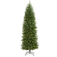 thumbnail image 1 of 7ft. Slim Green Mountain Pine Artificial Christmas Tree with 300 Clear LED Lights, 1 of 10