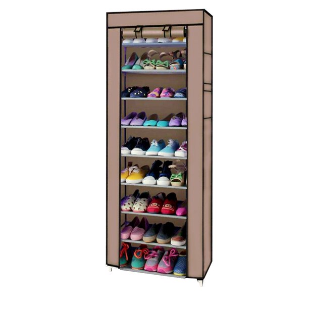 "Portable Shoe Rack 9 Shelf Storage Closet Home Organizer with