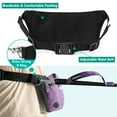 thumbnail image 5 of PetAmi Premium Hands Free Dog Leash for 2 Dogs, Adjustable Waist Belt Leash for Dog Walking, Fanny Pack Accessories Bag Dual Bungee Leash for Running, Hiking, Jogging, Biking, Purple, 5 of 8