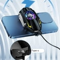 thumbnail image 4 of Inteprter Ventilador de refrigeración para teléfono móvil, radiador portátil, 3 marchas, ajustable, recargable, Universal, Cool Gaming, accesorio de Teléfono y Comunicación Negro, 4 of 6