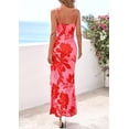thumbnail image 5 of PRETTYGARDEN Women's Summer Floral Maxi Dress Spaghetti Strap Mesh Spring Wedding Guest Dresses Beach Vacation Sundress, 5 of 10