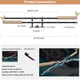 thumbnail image 6 of Demon Slayer Swords Compatible with Lego, 40in Hashibira Inosuke Dual-Sword Building Block with Stand, Anime Sword Building Toy Katana Kids Toys for Boys Age 8-12, 838 Pcs, 6 of 6
