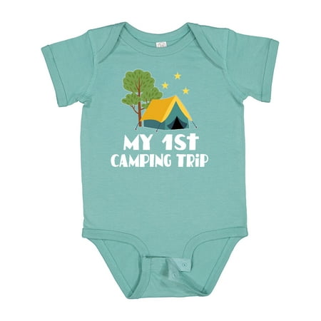 

Inktastic My 1st Camping Trip Gift Baby Boy or Baby Girl Bodysuit