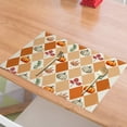 thumbnail image 4 of Fasiaou Fall Placemats, 12 x 18 Inch, Printed Thanksgiving Maple Leaf Linen Table Mats, Seasonal Autumn Holiday Table Decorations for Kitchen, Dining, Party Decor, 4 of 6