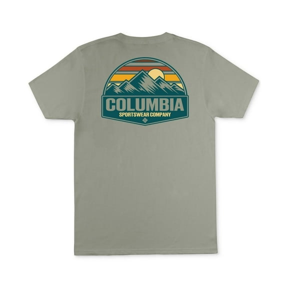 Columbia Mens Short Sleeve T-Shirt Graphic Shirt Green S New