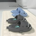 thumbnail image 1 of Cute Cartoon Shark Men Slippers Quick Drying Pillow Slippers Unisex Eva Open Toe Soft Home Shoes Shower Bath Pool House Slides, 1 of 2