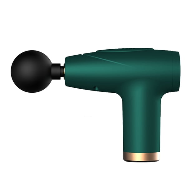 Vogacara Masajeador eléctrico Fascia masajeador muscular recargable ajustable relajación ejercicio de percusión relajación con 4 cabezas masajeadores Verde Vogacara CE013670-01