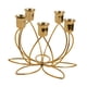 thumbnail image 5 of Candelabro de metal, candelabro cónico, adorno para candelabro, elegante candelabro para oficina, boda, fiesta, dormitorio, eventos Para 5 velas, 5 of 9