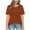 Coffee, variant on T Shirts for Women 2026 Summer Short Sleeve Crewneck Hollow out Breathable Dressy Casual Office Work Tshirt Blouse