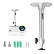 YiePhiot Mini Ceiling Wall Projector Mount Stand Compatible with QKK, DR.J, DBPOWER, Anker, VANKYO, AAXA, Jinhoo, PVO, TMY, AuKing and Most Other Mini Projector (175mm, Silver)