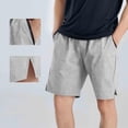 thumbnail image 2 of Big & Tall Men's Athletic Shorts 9" Inseam Quick Dry Performance Short Pants, Summer Above Knee Moisture Wicking Workout Shorts with Side Pockets for Training, 2 of 8