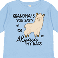 thumbnail image 4 of Inktastic Grandma's You Say Alpaca My Bags Boys or Girls Long Sleeve Toddler T-Shirt, 4 of 5