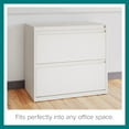 thumbnail image 4 of Hirsh 30 inch Wide 2 Drawer Lateral 101 File Cabinet for Home or Office, White, 4 of 14