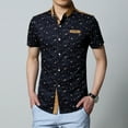thumbnail image 3 of SSLR Dress Shirts for Mens Casual Button Down Shirts Cotton Short Sleeve Shirts, 3 of 8