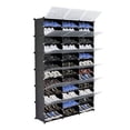 thumbnail image 6 of Immere 12-Tier Portable 72 Pair Shoe Rack Organizer 36 Grids Tower Shelf Storage Cabinet Stand Expandable for Heels, Boots, Slippers, Black, 6 of 9