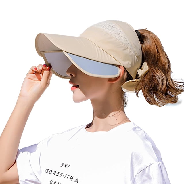 Sombrero de visera de ala ancha para mujer, sombrero de protección solar para playa, viajes, senderismo, jardinería, camping