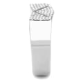 thumbnail image 4 of No Plating Stainless Steel Ring with AAA Grade CZ in Clear for Women Style DA303, 4 of 5