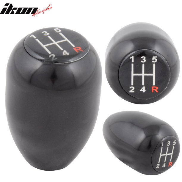12MM*1.75 Manual MT Transmission 5 Speed Black TR Gear Shift Knob