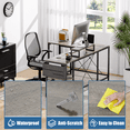 thumbnail image 3 of CELLOMOMO L-Shaped Adjustable and Reversible Shaekves Gaming Desk, Gray, 3 of 7