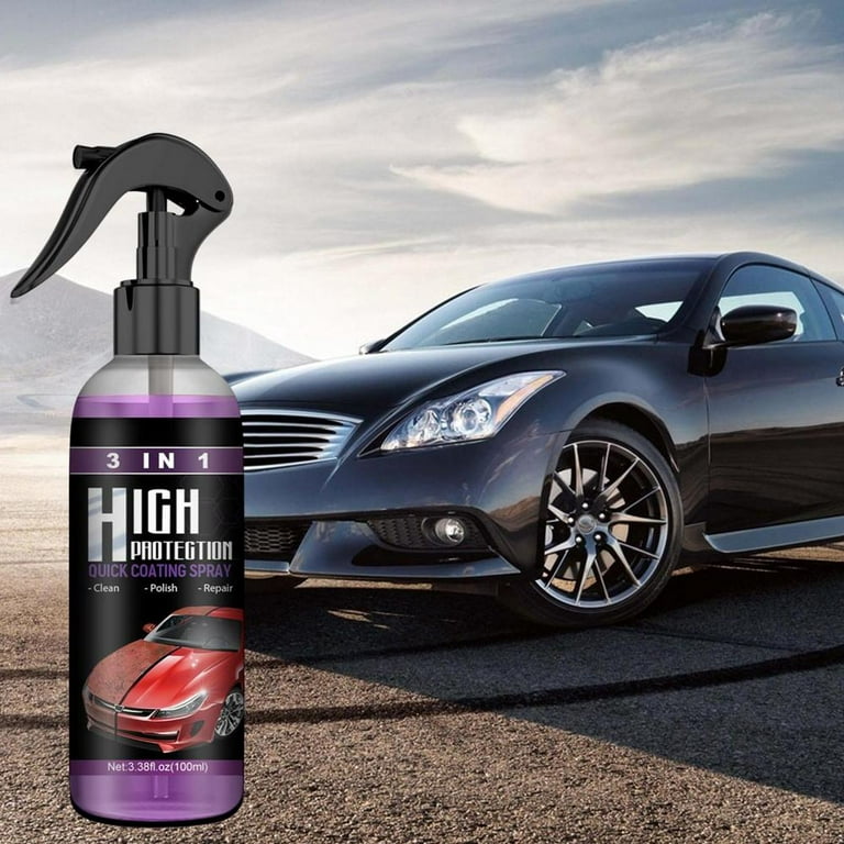 Tyghbn Car Coating Spray, 3 in 1 High Protection Quick Car Coating Spray, Ceramic Car Coating Spray, Nano Coating Pro Spray for Cars, Quick Repair