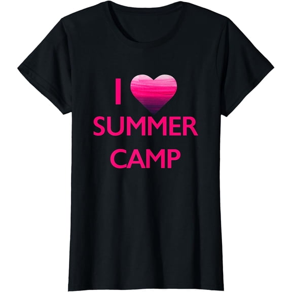 I Love Summer Camp T Shirt Sleepaway or Day Camp