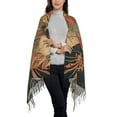 thumbnail image 2 of Sigee Majestic Cosmic Lion for Scarf for Women Winter Warm Scarfs with Fringe, 2 of 8
