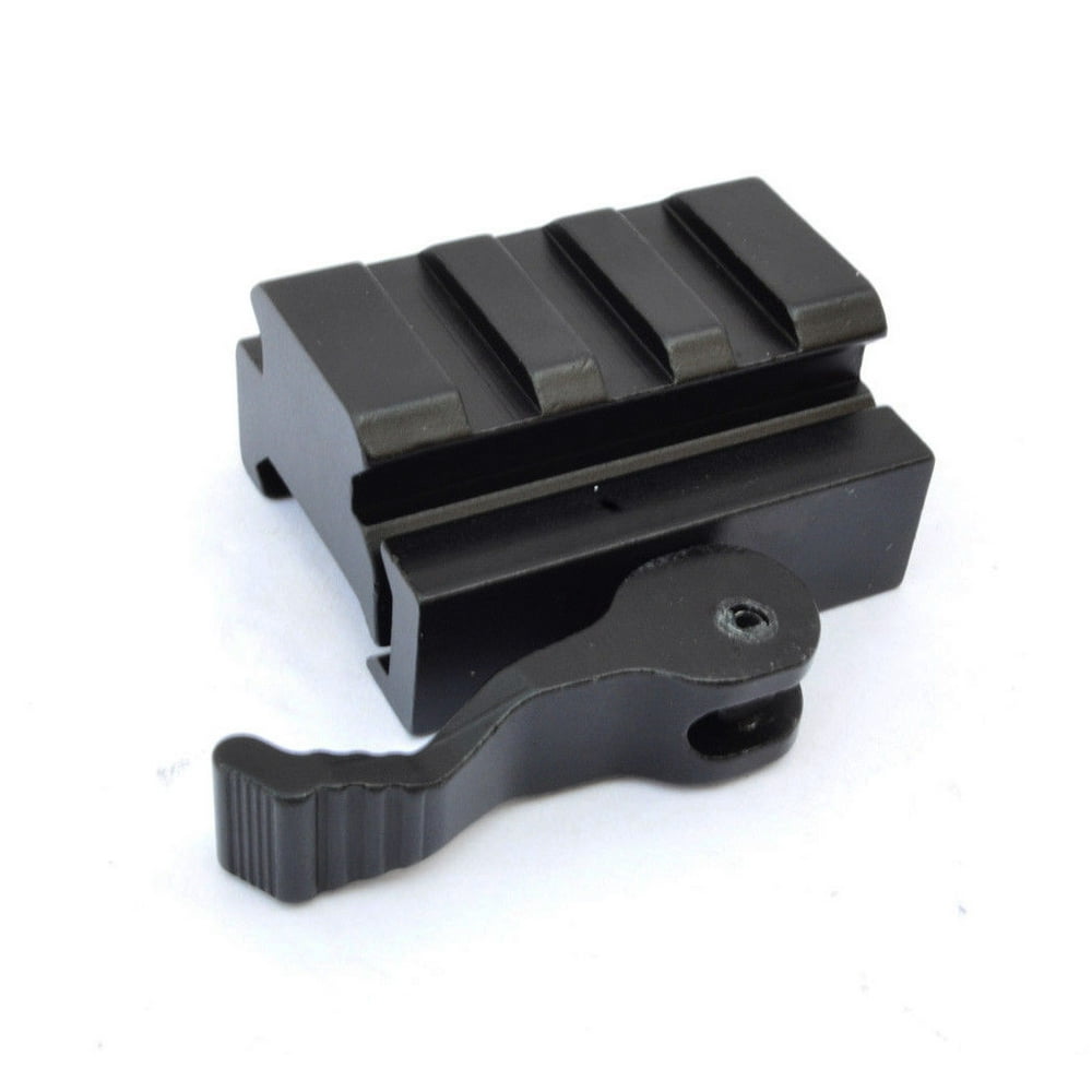 5/8" Quick Detach QD Riser 3 Slot Picatinny Rifle Scope Mount 1.5