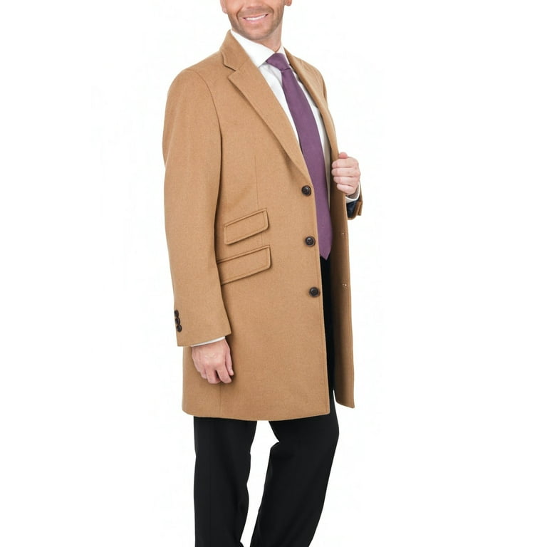 Tan top deals coat mens
