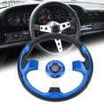 thumbnail image 1 of Racing Steering Wheel, 13in Universal Car Steering Wheel with Horn Button, 6 Bolts Car Sports Steering Wheel for Racing, Car Sim Driving, Comfortable Grip, Easy Installation, 1 of 7