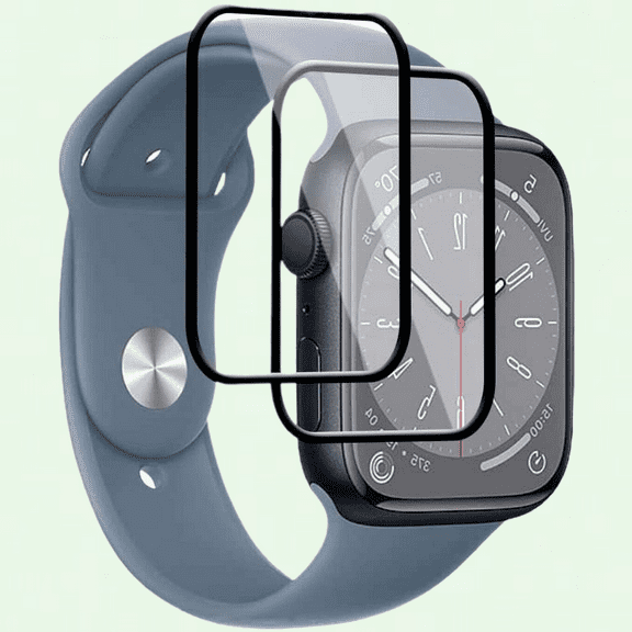 Screen Protector for Apple Watch Series 8 45mm, [2 Pack] [3D Full Coverage], Ultra-Clear, Case Friendly