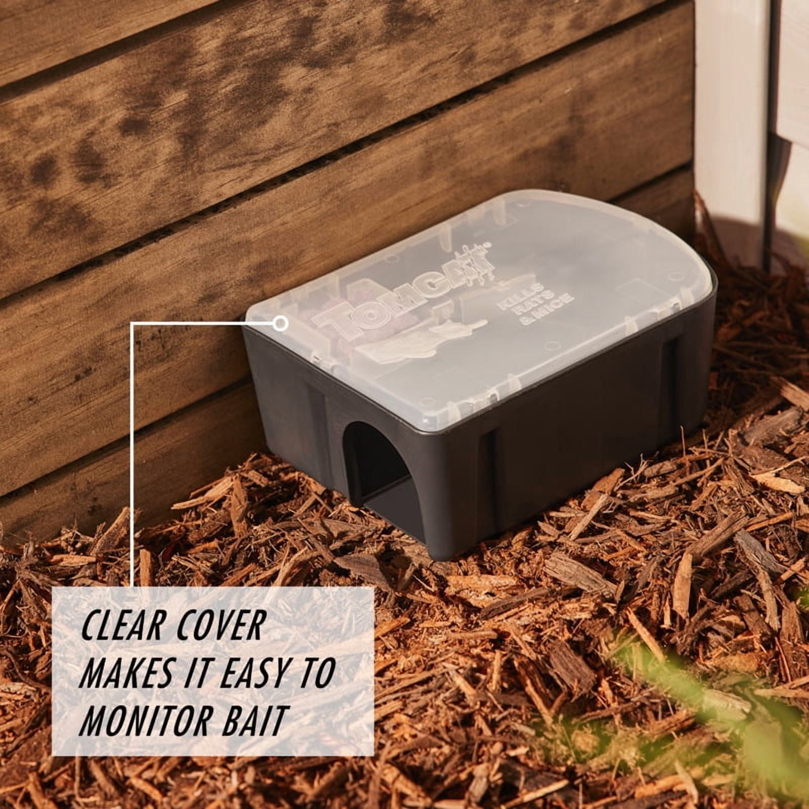 ScottsMiracle-Gro Tomcat Advanced Rat & Mouse Bait Station with 12 Refillable Bait Blocks, Rodent Control — Residential Use, Standard Application