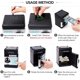 thumbnail image 3 of Hucha para niño y niña, hucha electrónica con protección de contraseña, caja de ahorro para billetes de cajero automático, caja de ahorro rodante, color negro JAMW Sencillez, 3 of 5