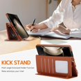 thumbnail image 6 of Compatible for Samsung Galaxy Z Fold 5 Case Wallet with S Pen Holder for Women,4 Card Holder & Strap Kickstand Leather Case for Samsung Z Fold 5 Case for Samsung Galaxy Z Fold 5 Phone Case Brown, 6 of 14