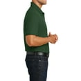 thumbnail image 3 of Mafoose Men's Short Sleeves Tall Core Classic Pique Polo for Everyday Wear Deep Forest Green 4XLT, 3 of 5