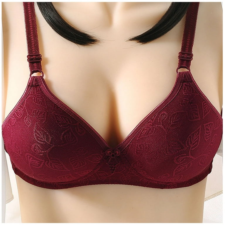 Bigersell Lace Bras Women Fashion Wire Free Comfortable Push up