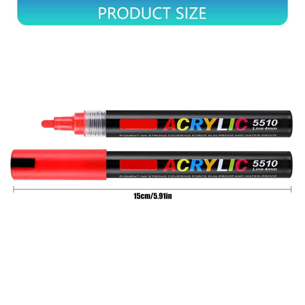 MOMOJIA 12/24/36/48 Color Acrylic Paint Marker Pen Water Based Art Marker For Drawing