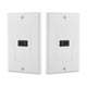 thumbnail image 4 of Cubierta de placa de pared HDMI Ticfox 1 Puerto chapado en oro color Blanco, 4 of 12