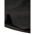 thumbnail image 5 of Abrigo de gamuza sintética Allegra K para mujer Gabardina con cinturón y botones invierno Negro XS, 5 of 5