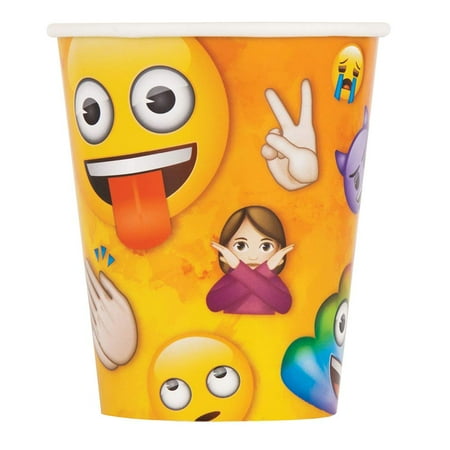 Rainbow Fun Emoji 9 Oz. Cup (8)